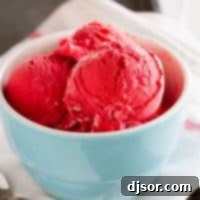 Red velvet ice cream in a blue bowl