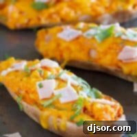 Twice Baked Sweet Potatoes with Cheddar and Canadian Bacon - a great side dish, or even perfect as a main dish!