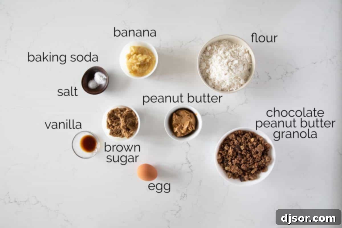 ingredients for Breakfast Cookies