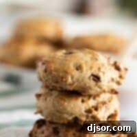 Three Breakfast Cookies stacked on top of each other