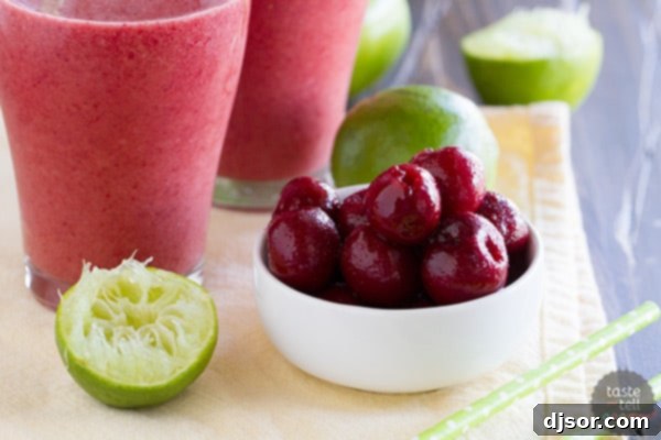 Clean Slate Reviews Cherry Coconut Smoothie 4 Ingredients in Cherry Coconut Smoothie