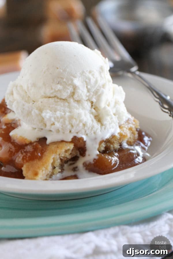 Easy Everyday Gooey Slow Cooker Caramel Blondies 4 A close-up shot of the incredibly gooey and rich Slow Cooker Caramel Blondies, highlighting their irresistible texture.