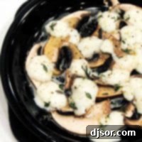 Sliced Mushrooms with Melted Mozzarella and Thyme