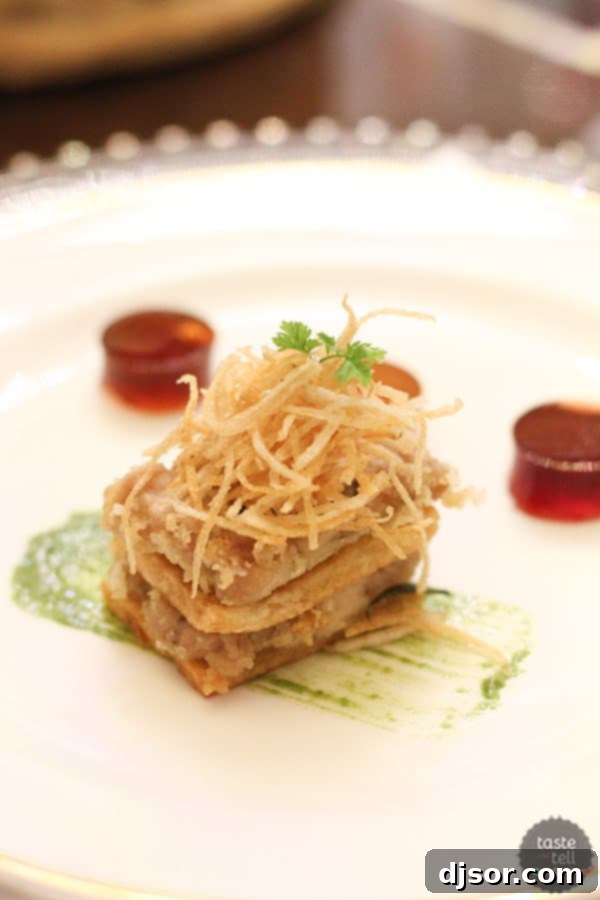 An Illuminated Culinary Masterpiece Aboard the Royal Princess 13 Chef's Table Lumiere on the Regal Princess - Culinary art on a plate