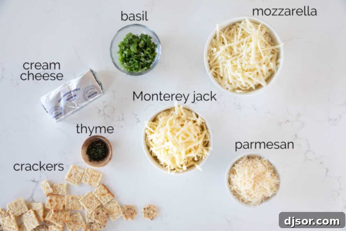 Creamy White Cheese Dip 3 Ingredients to make white cheese dip.