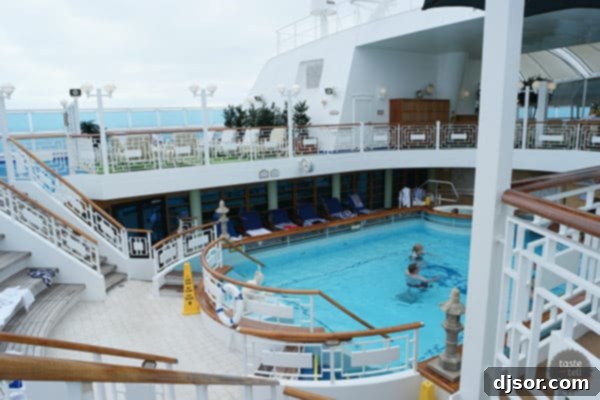 Ruby Princess Royal Voyage 12 Elegant dining area or restaurant within the Ruby Princess, showcasing fine dining ambiance.