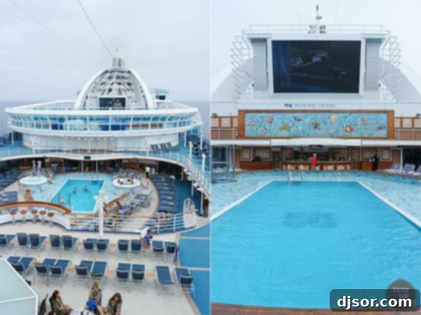 Ruby Princess Royal Voyage 13 A brightly lit cafe or casual dining spot on the Ruby Princess, ideal for a quick bite.