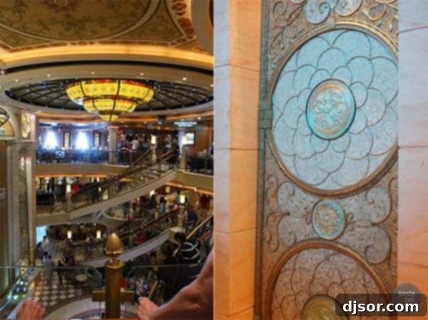 Ruby Princess Royal Voyage 20 Another perspective of a Ruby Princess interior, highlighting its spaciousness.