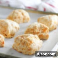 Chipotle Cheddar Scones on a baking sheet, ready to be served.