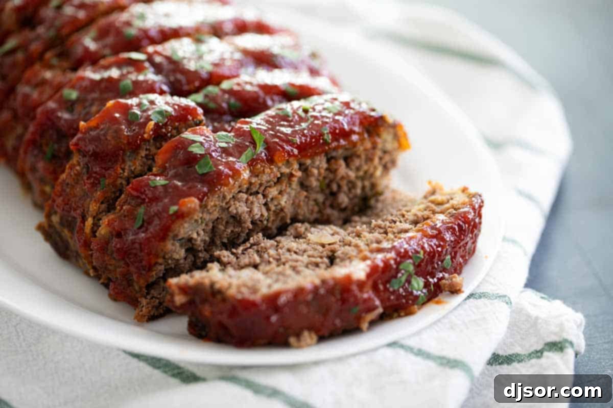 Traditional Meatloaf with Glaze