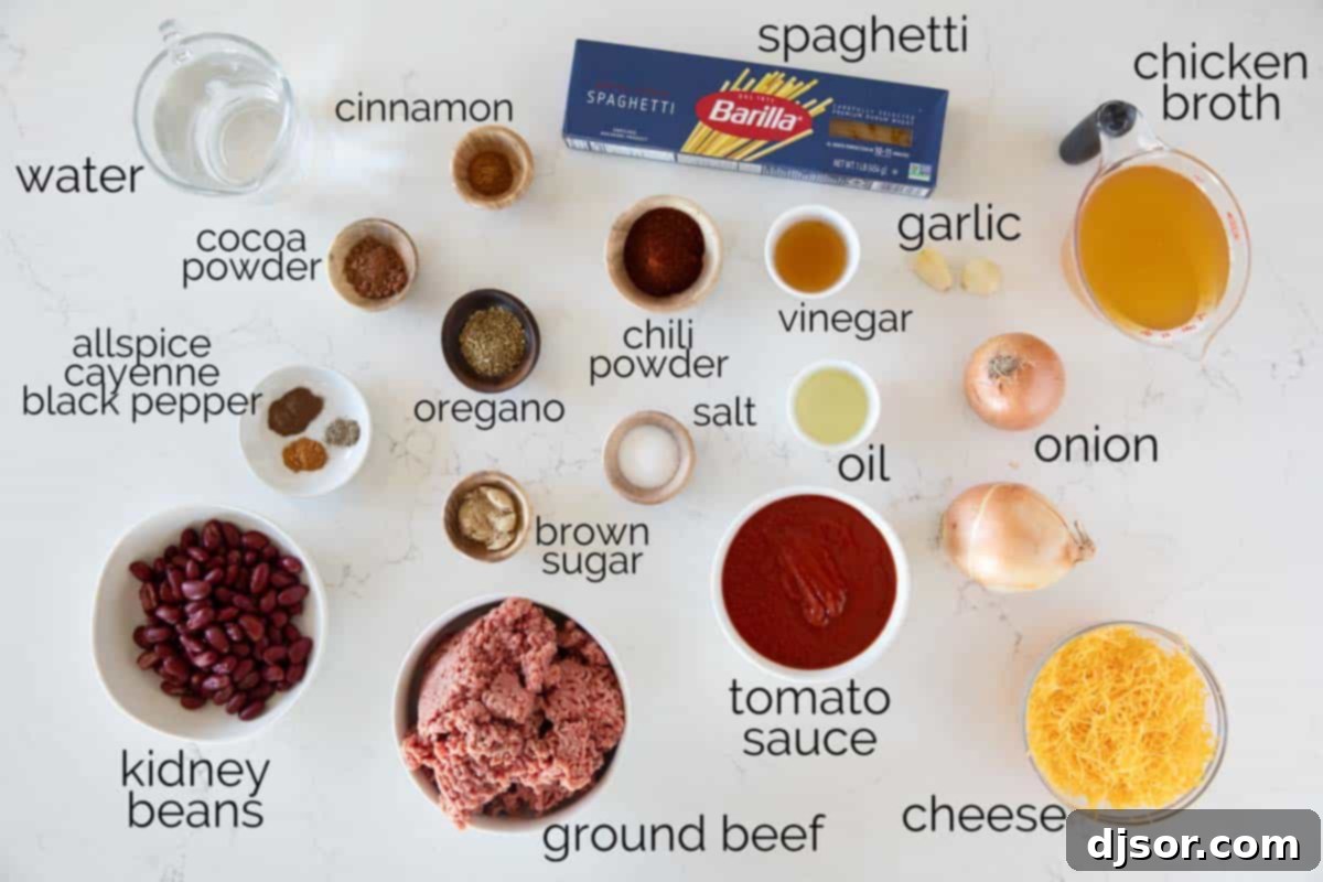 Cincinnati Chili The Five Way Wonder 3 Ingredients for Cincinnati Chili.