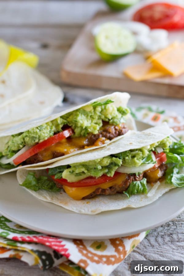 Upgrade Your Taco Night: 22 Irresistible Taco Recipes 13 Cheeseburger meets Tex-Mex meets taco night in these taco spiced cheeseburgers that are served taco style.