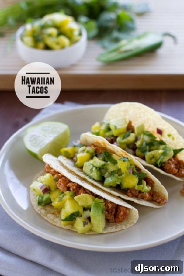 Upgrade Your Taco Night: 22 Irresistible Taco Recipes 22 Take a trip to Hawaii for taco night with these Hawaiian Tacos!