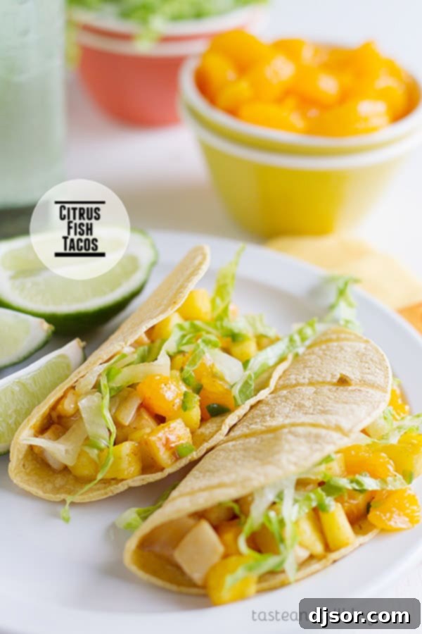 Upgrade Your Taco Night: 22 Irresistible Taco Recipes 4 Fish tacos take a tropical turn with these Citrus Fish Tacos that are topped with a fruity, tropical salsa.