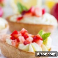 Light and lemony, these Lemon Cream Taco Boats have cinnamon-sugar coated tortilla boats filled with a creamy, luscious lemon cream. Top them off with diced strawberries for a perfect summer treat.
