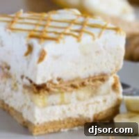 Indulgent Peanut Butter Banana Icebox Cake