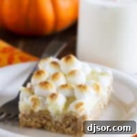 Autumn Spiced S'mores 7 A twist on a summer staple - these Pumpkin Spice S’mores Treats are filled with warm autumn spices and lots of sweet deliciousness.