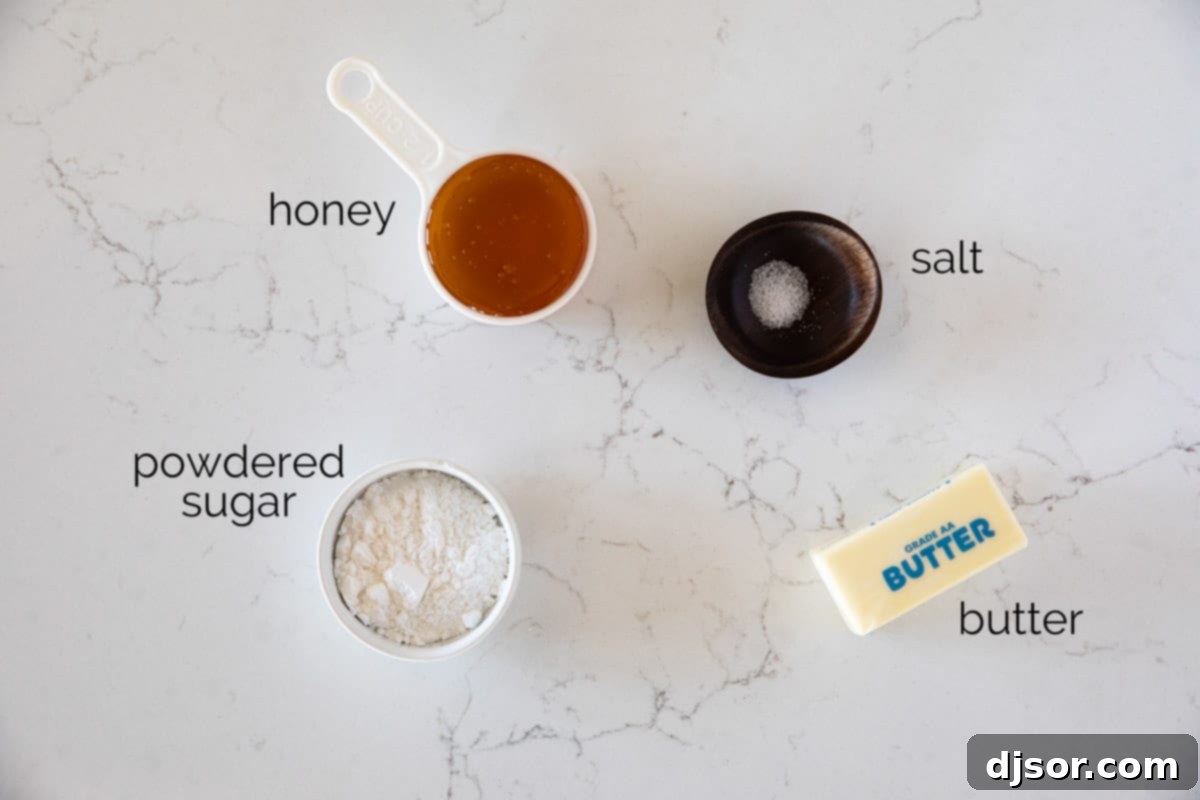 Perfect for slathering on homemade biscuits or rolls, this Honey Butter is going to be something that you always want in your refrigerator. Ingredients to make Honey Butter.