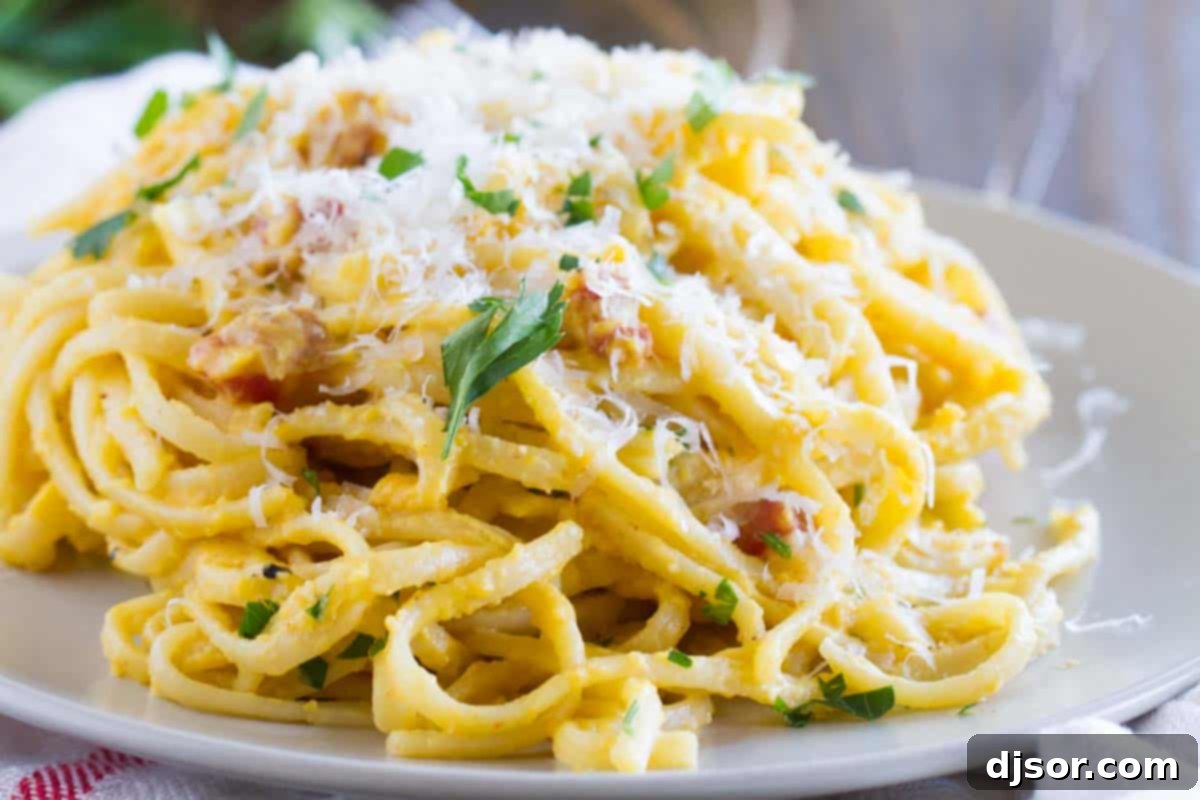 butternut squash pasta with parmesan chese