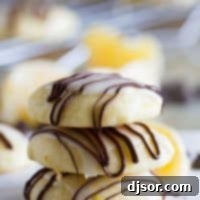 3 ricotta cookies stacked