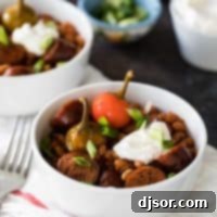 Hearty Slow Cooker Sausage and Beans 2 Easy Crock Pot Beans and Sausage