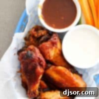 Crockpot Chicken Wings with barbecue sauce