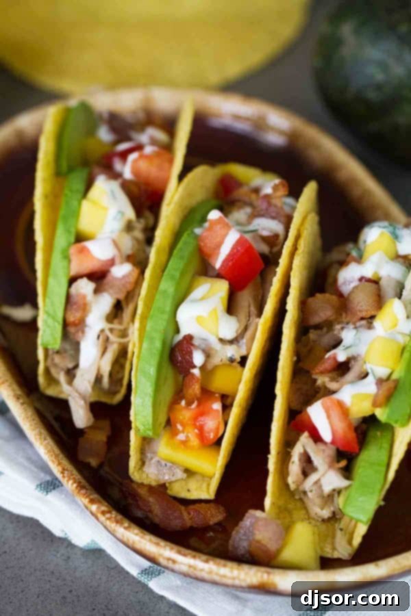 Taco Tuesday gets a makeover with these Chicken Club Tacos that have all the flavors of a chicken club sandwich in a taco shell.