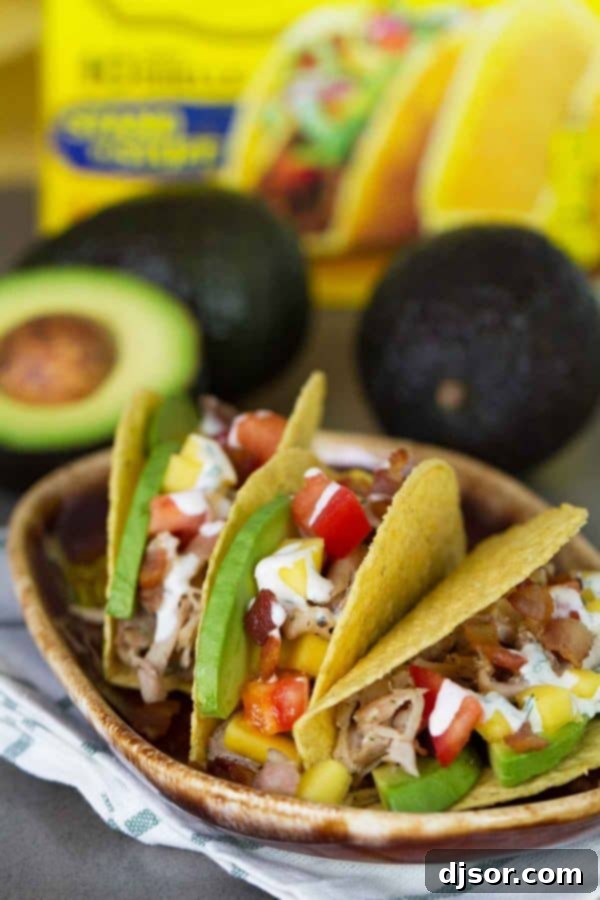 Taco Tuesday gets a makeover with these Chicken Club Tacos that have all the flavors of a chicken club sandwich in a taco shell.