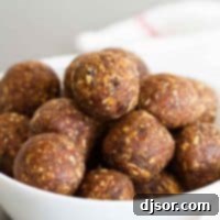 bowl full of Peanut Butter Energy Balls