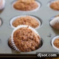 Whole Wheat Bran Muffins Close up