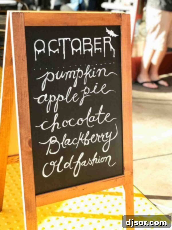 Seasonal Flavors Highlighted on the Menu at Sidecar Doughnuts A clear image of the seasonal menu board at Sidecar Doughnuts, listing unique flavor offerings.