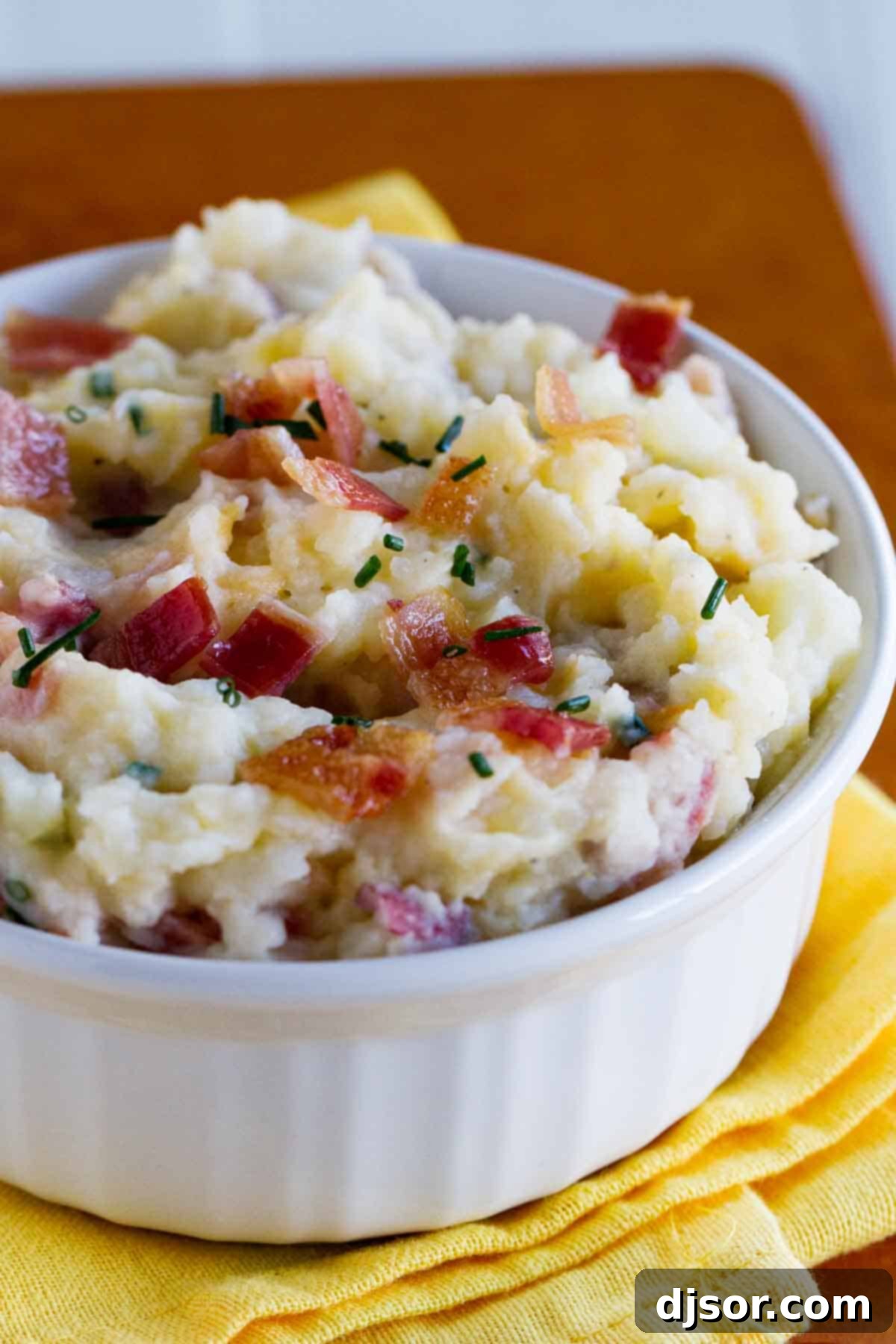 Delicious Mashed Potato Skins, a healthier take on a classic loaded side dish