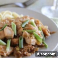 Golden Sesame Leek Chicken 5 Stir Fry Chicken with Sesame and Leeks - an easy dinner recipe that is done in 30 minutes.