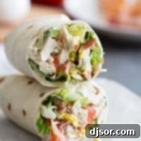 Chicken Cobb Salad Wraps