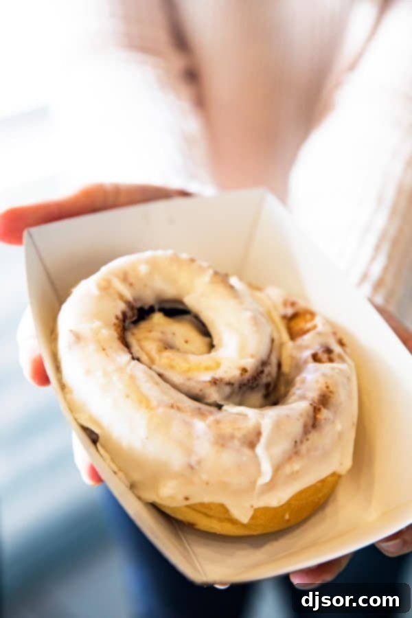 Delicious Cinnamon Roll from Dottie's Kolaches in Heber City, Utah