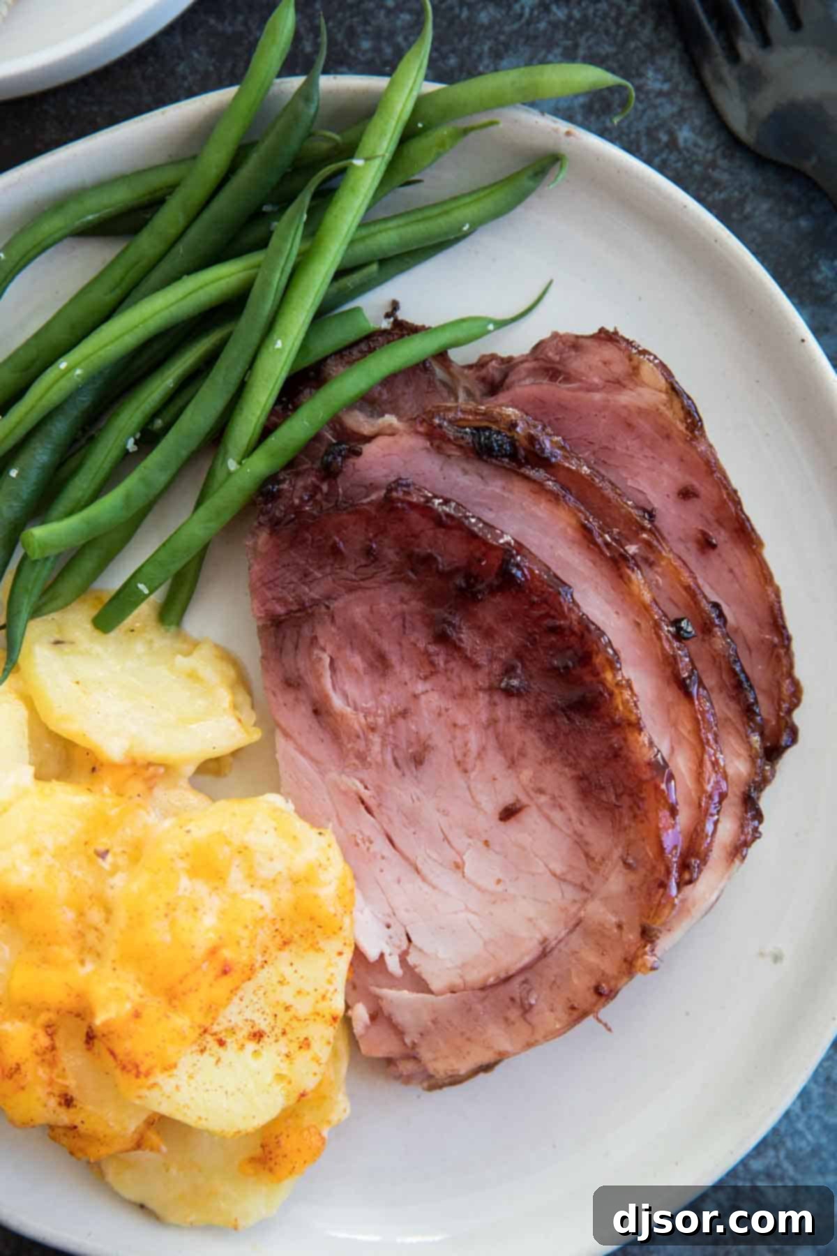 slices of Sweet and Spicy Ham Glaze Recipe