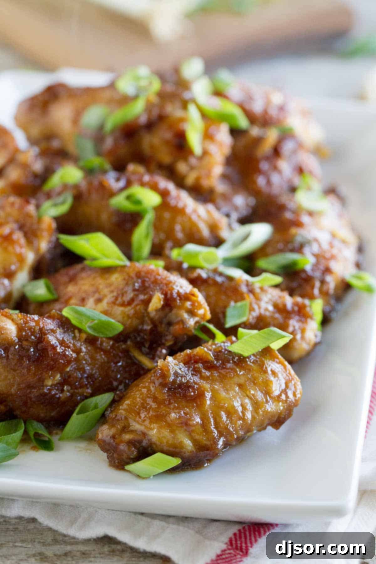 Imperial Wings 2 Empress Chicken Wings with soy sauce and ginger.