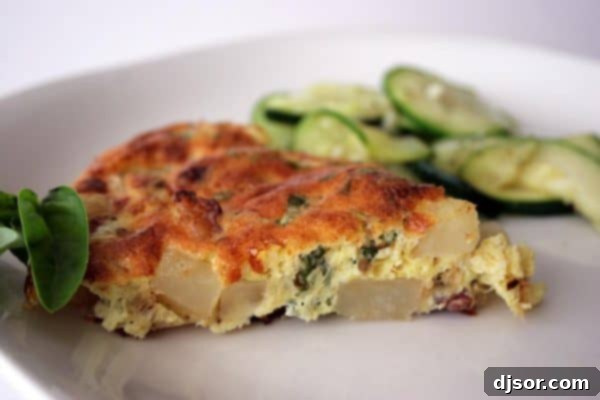 Hearty Frittata with Potato and Bacon