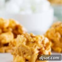 Haystack cookies made from peanut butter and butterscotch.