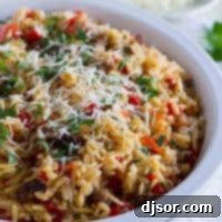Savory Italian Sausage and Pepper Orzo 2 Orzo Recipe with Italian Sausage