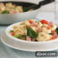 Nutty Brown Butter Tortellini with Ham and Spinach 2 Brown Butter Tortellini with Spinach and Ham | www.tasteandtellblog.com