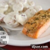 Dilly Salmon and Potatoes | www.tasteandtellblog.com