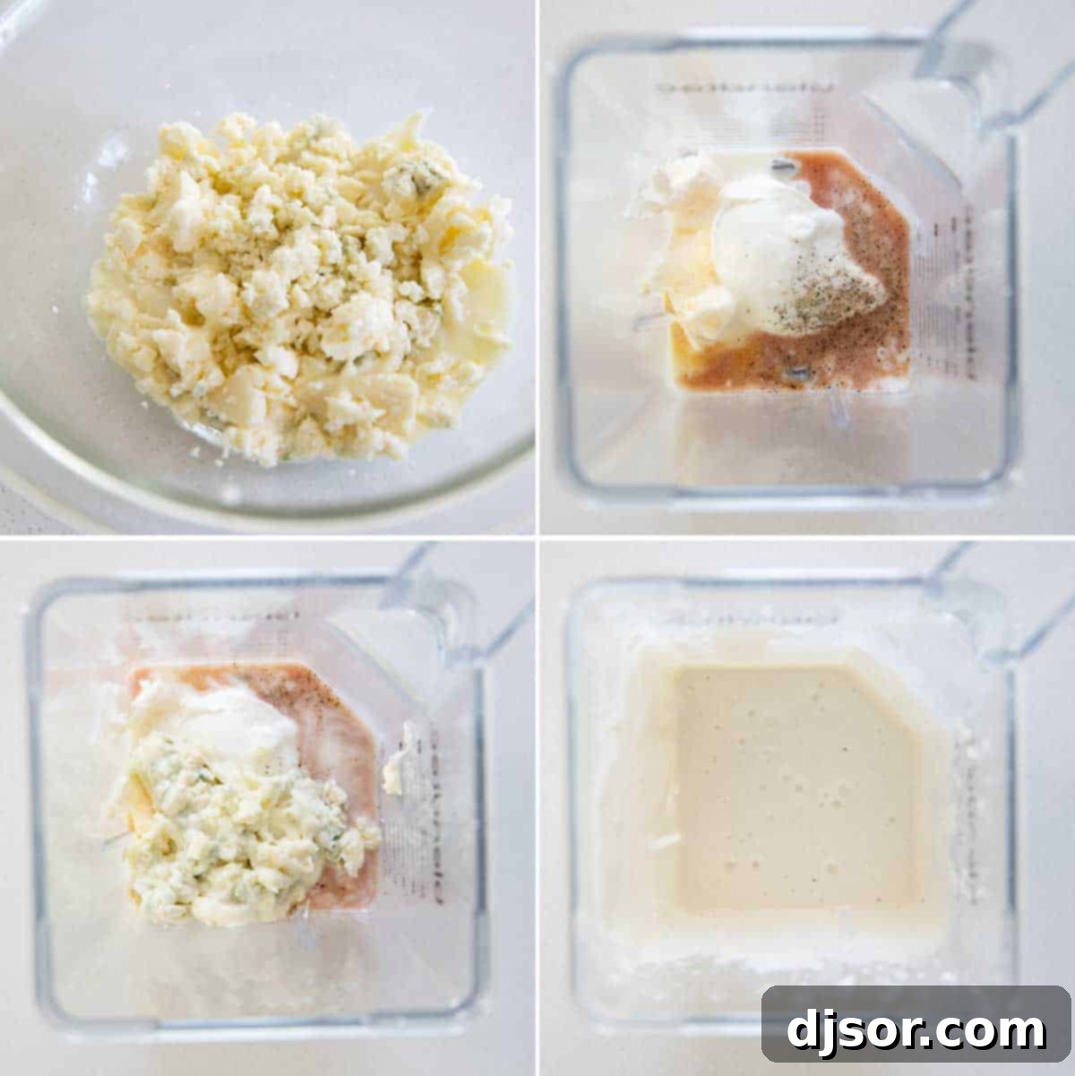 Tangy and creamy, this blue cheese dressing is better than bottled! Use it on a salad, serve it to dip with wings, or as a vegetable dipper. how to make blue cheese dressing
