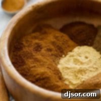 spices for pumpkin pie spice in a bowl