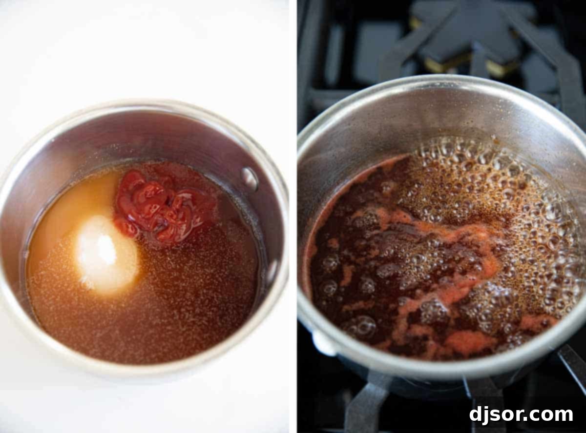 Skip the jarred version, and make it at home! This Sweet and Sour Sauce is so easy, and you probably have all of the ingredients on hand already! making sweet and sour sauce