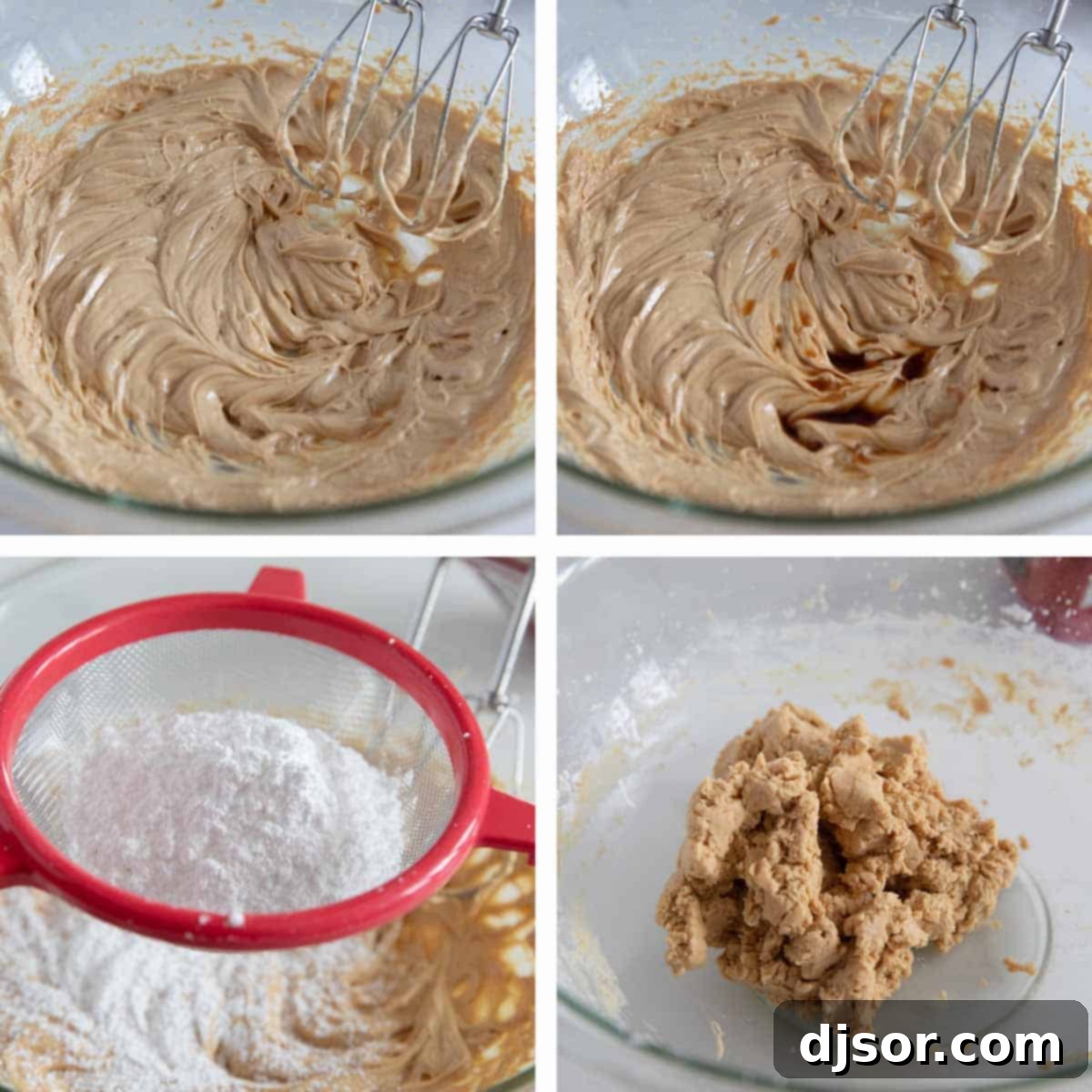 Crafting the Irresistible Peanut Butter Center Making the peanut butter filling for buckeyes, a smooth and creamy mixture.