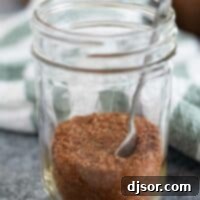 Signature Taco Seasoning 2 Homemade taco seasoning in a jar.