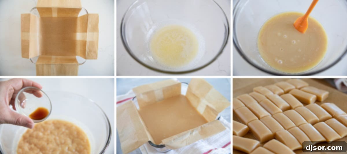 Perfect every time, these microwave caramels couldn’t get much easier! A few minutes of hands on time and you have caramel candy that tastes like you bought it at a fancy candy store. Steps to make microwave caramels.