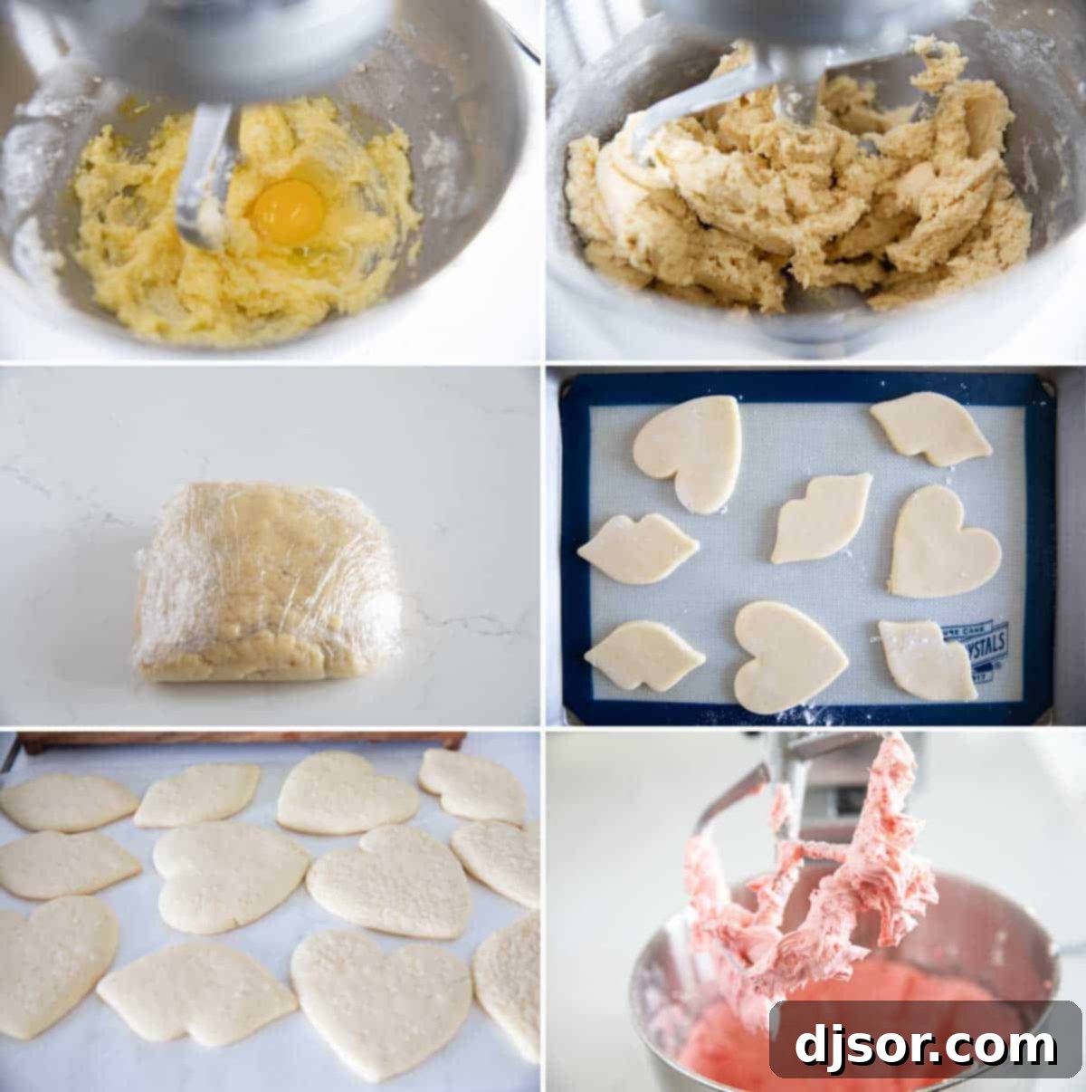 Pretty in pink, these Valentine's Day Sugar Cookies start with an easy sugar cookie recipe that is topped with the perfect pink buttercream and lots of holiday sprinkles. Steps to make Valentine's Day Sugar Cookies