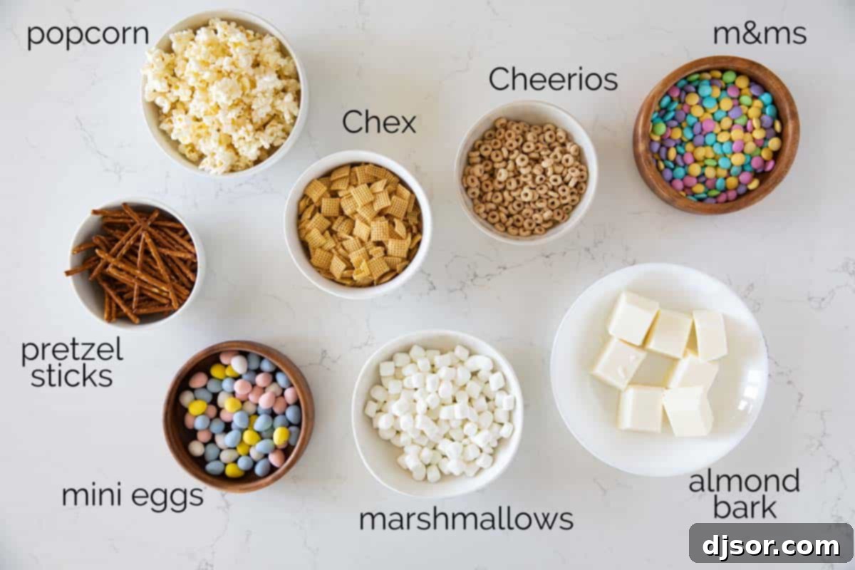 Ingredients needed to make bunny bait.